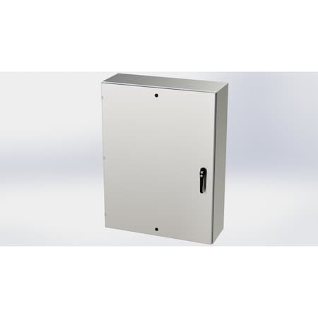 Saginaw Control & Engineering 3 Point Latch with Padlock Handle Electrical Enclosures, 48 in H, 12 in D, 36 in W SCE-48EL3612SSLPPL